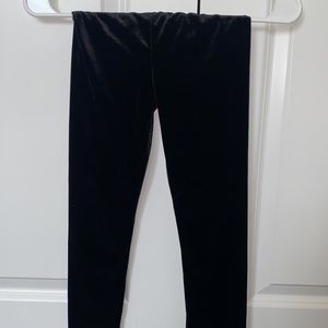 Crewcuts black velvet size 7 leggings